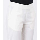 Joyful Bunny Cotton Lycra Stretch Cigarette Pants for Women (Partially Elasticized Waist)