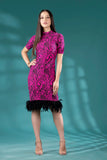 Knitted High Neck Rib Dress