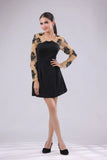Sensational stylist Fully Lined Net and Crape Lycra short dress
