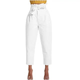 Chic and Cozy Tie Knot Cigarette Pants.