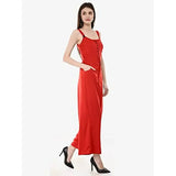 VM Red Front open solid jumpsuit