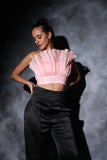 Off shoulder top with a stretchable trousers co-ords Glamfe