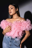 Ruffle sleeveless bodysuit glamfe
