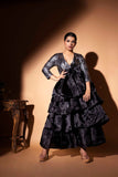 Satin Silk Organza Gown Glamfe