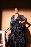 Satin Silk Organza Gown Glamfe