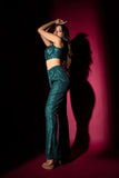 Sequin Bustier Cort Set with Velvet Blazer glamfe