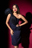 Shimmer wired sheath Dress glamfe
