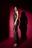 Wide leg sequin cami jumpsuit glamfe